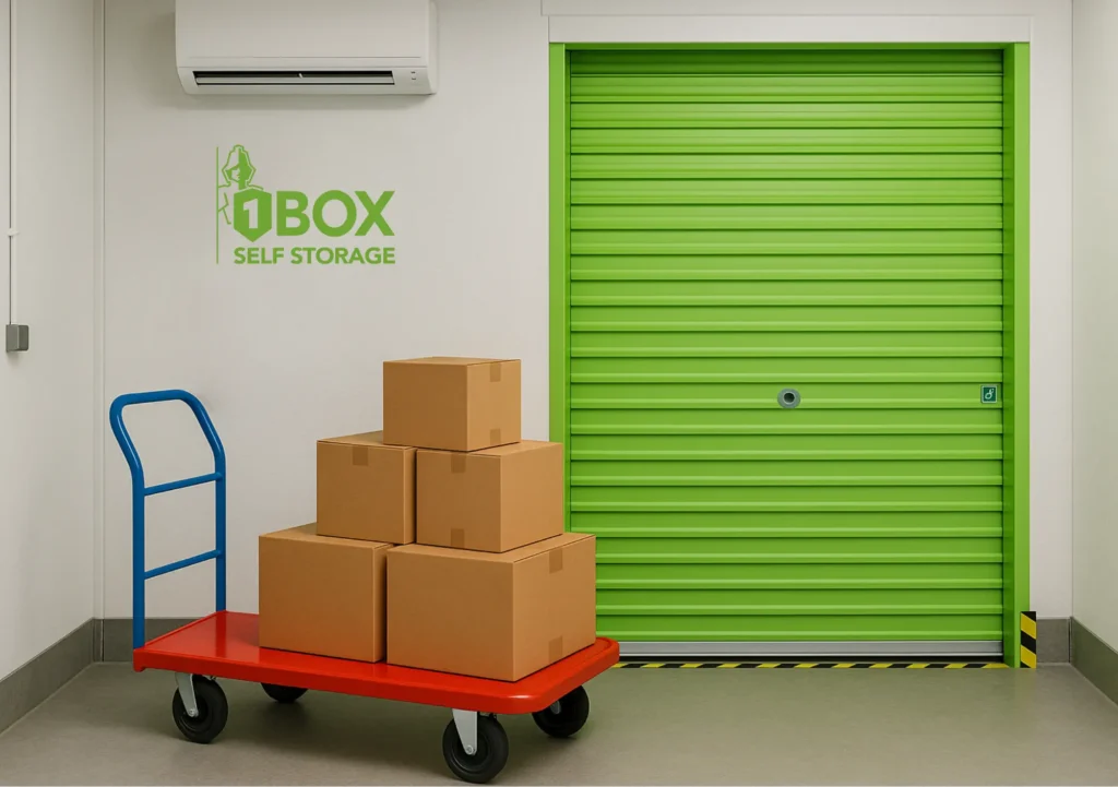 Accès facile à ses affaires dans un centre 1BOX