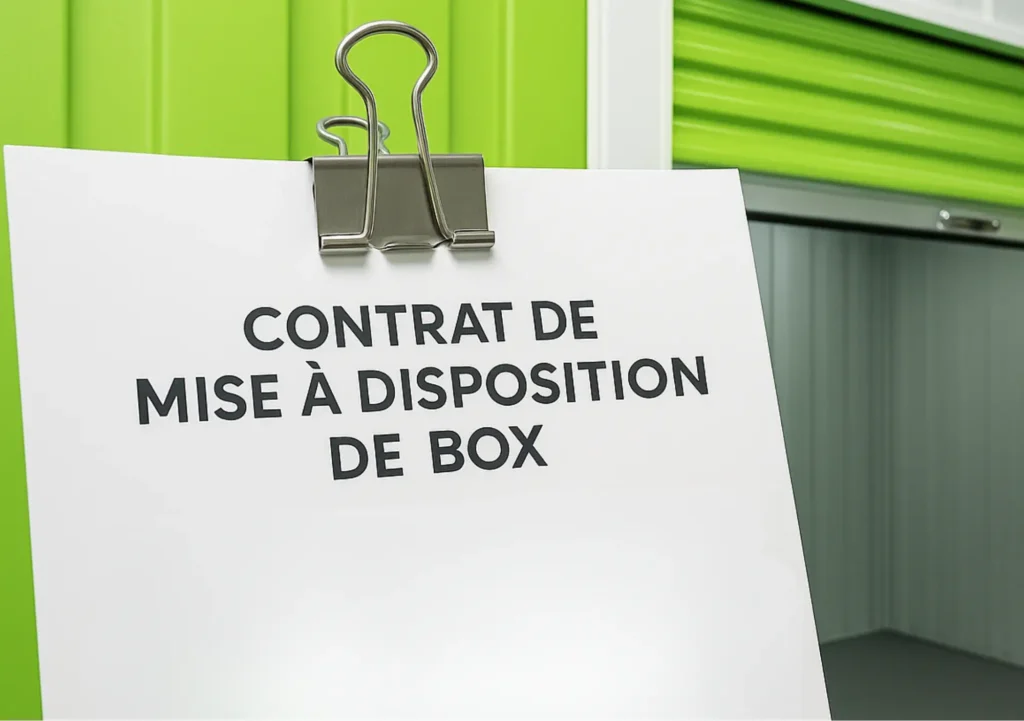 Les contrats de mise à disposition de box expliqués